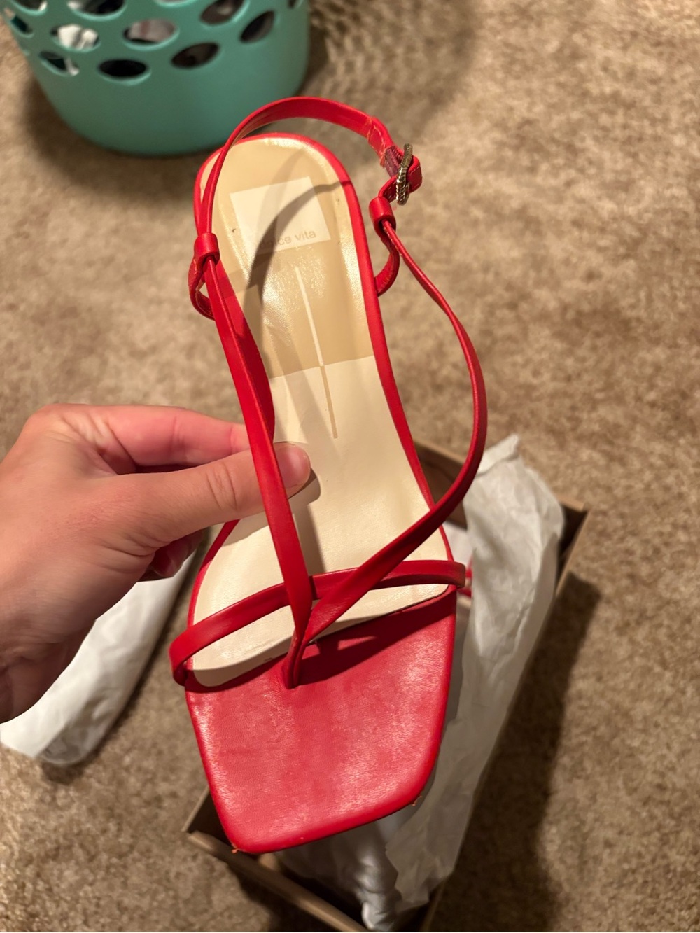 Red Strappy kitten heel - Dolce Vita